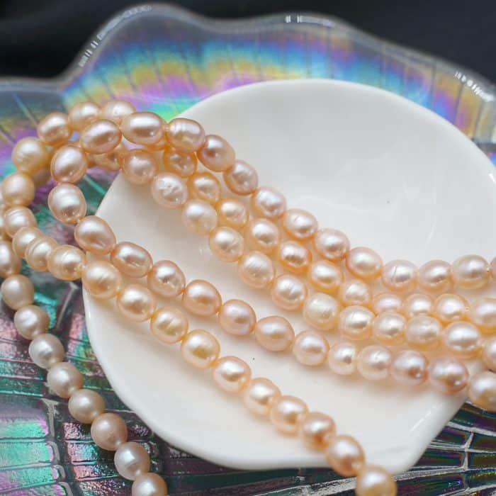 DIY珠子-粉珍珠-6mm（1条约50颗） Catholic religious art