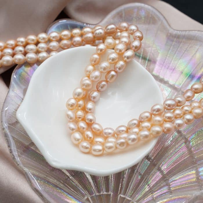 DIY珠子-粉珍珠-6mm（1条约50颗） Catholic religious art