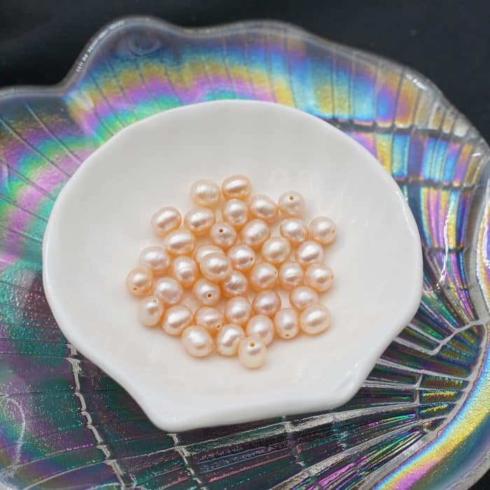 DIY珠子-粉珍珠-6mm（1条约50颗） Catholic religious art