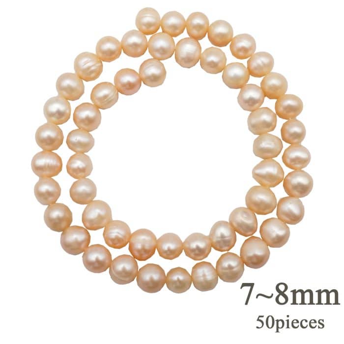 DIY珠子-粉珍珠-7~8mm（1条约50颗） Catholic religious art