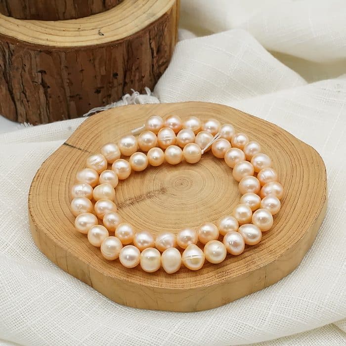 DIY珠子-粉珍珠-7~8mm（1条约50颗） Catholic religious art