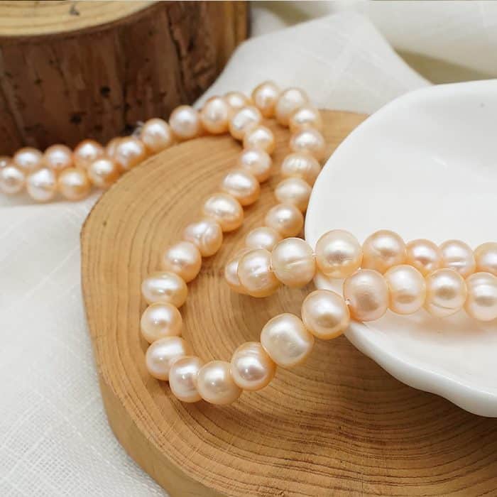 DIY珠子-粉珍珠-7~8mm（1条约50颗） Catholic religious art