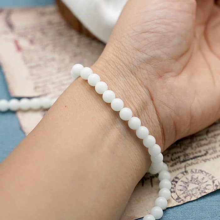 DIY珠子-夜光珠-白色6mm（1条约60颗） Catholic religious art