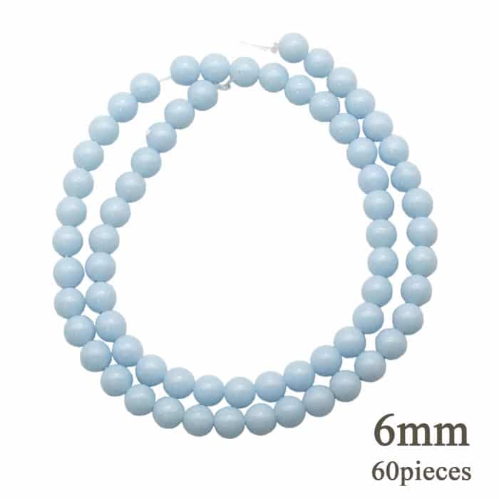 DIY珠子-夜光珠-灰蓝色6mm（1条约60颗） Catholic religious art