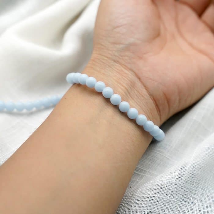 DIY珠子-夜光珠-灰蓝色6mm（1条约60颗） Catholic religious art