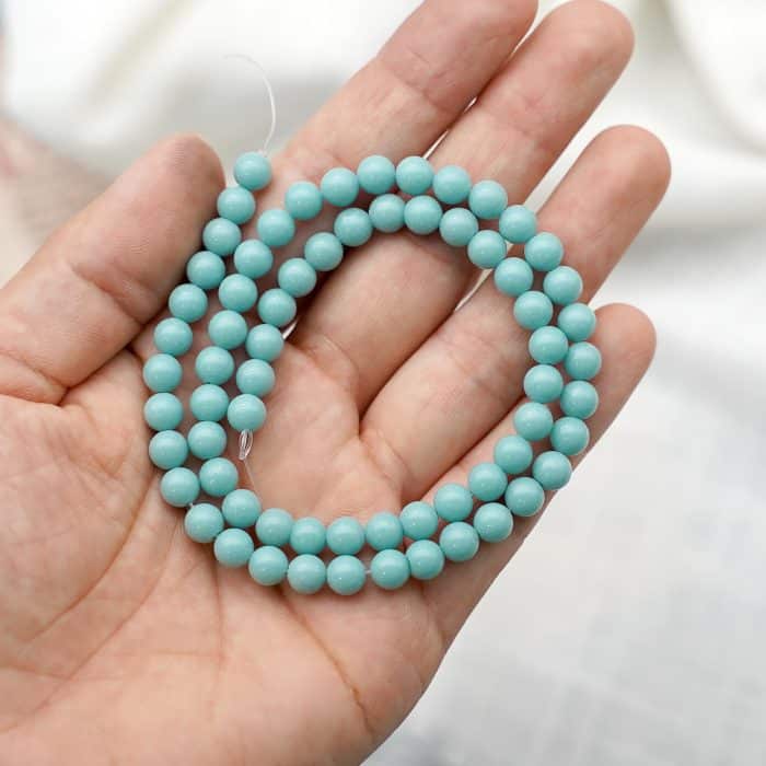 DIY珠子-夜光珠-秋香绿6mm（1条约60颗） Catholic religious art