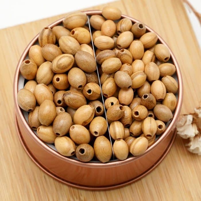 DIY珠子-橄榄木椭圆-100颗/包 Catholic religious art