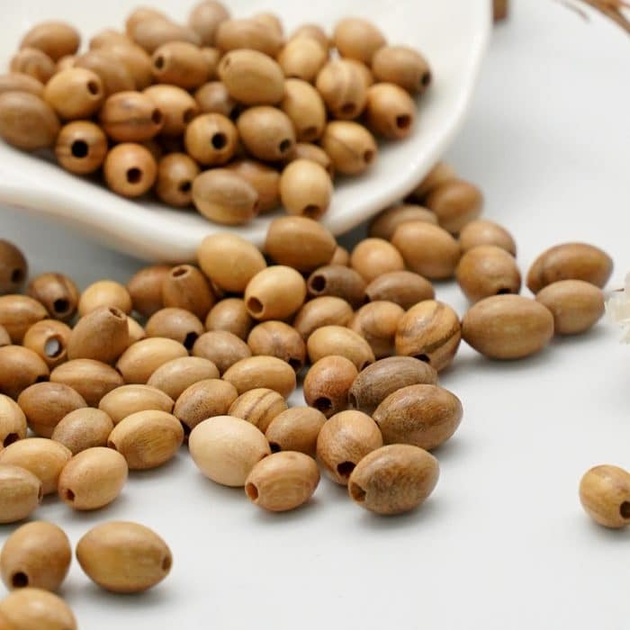 DIY珠子-橄榄木椭圆-100颗/包 Catholic religious art