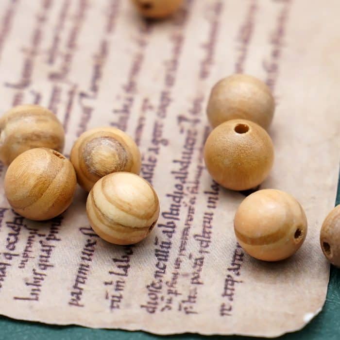 DIY珠子-圆形-橄榄木-12mm-10颗/包 Catholic religious art