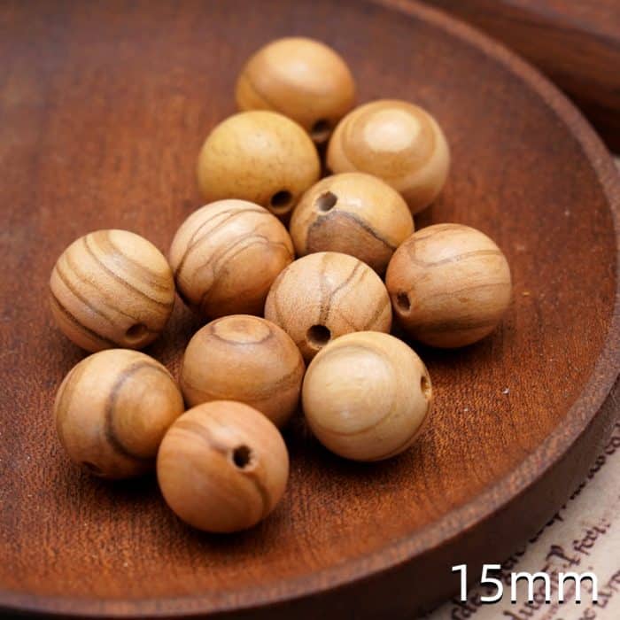 DIY珠子-圆形-橄榄木-15mm-10颗/包 Catholic religious art