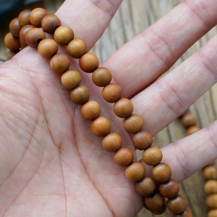 DIY珠子-枣木散珠-8mm-100颗/包 Catholic religious art