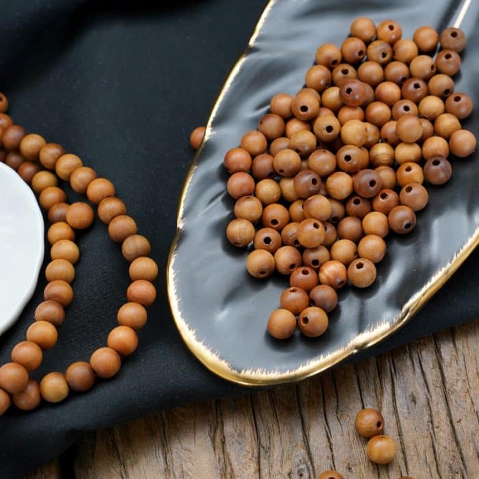 DIY珠子-枣木散珠-8mm-100颗/包 Catholic religious art