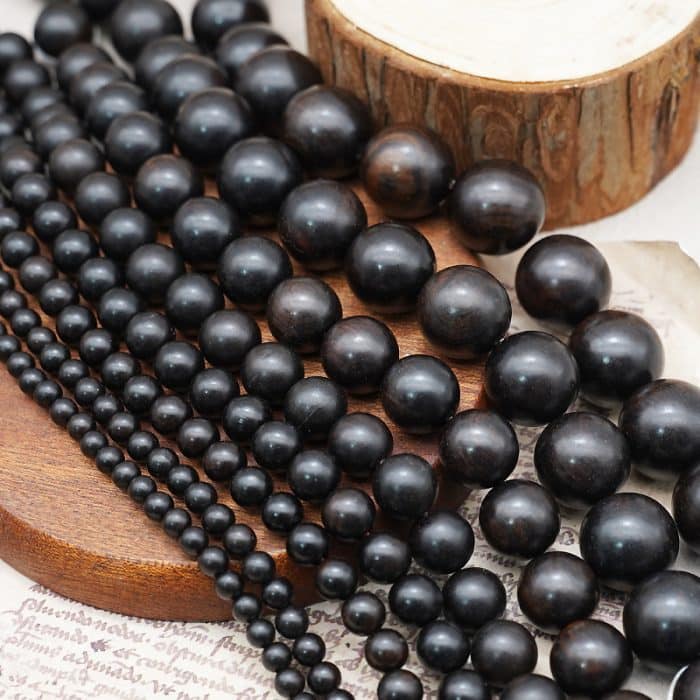 DIY珠子-黑檀-100颗/包 Catholic religious art