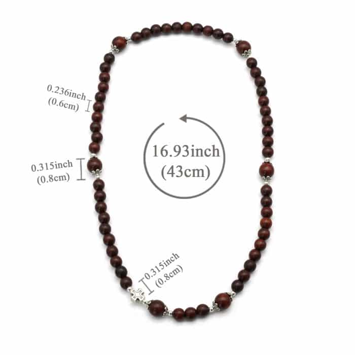 弹力手链-小叶紫檀-圣母显灵-两圈 Catholic religious art