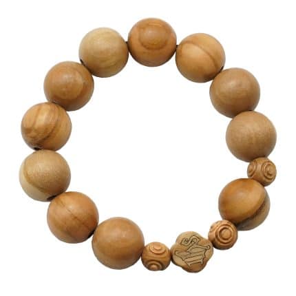 弹力手链-IHS符号-橄榄木-1.5cm