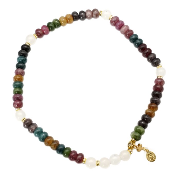 弹力手链-碧玺-两圈-5x8mm Catholic religious art