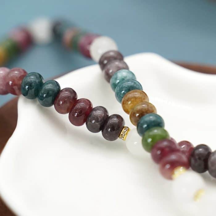 弹力手链-碧玺-两圈-5x8mm Catholic religious art