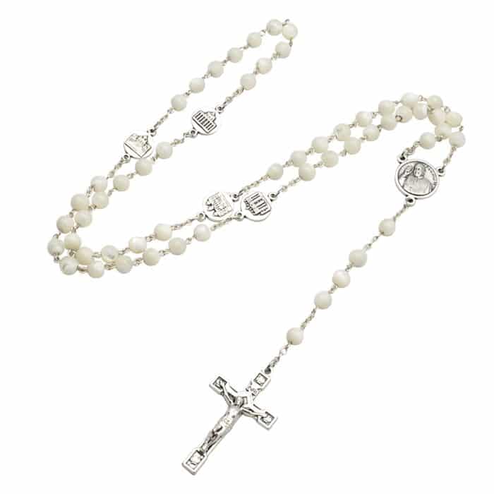 玫瑰念珠-四大殿-教宗方济各-圣伯多禄大殿-6mm Catholic religious art