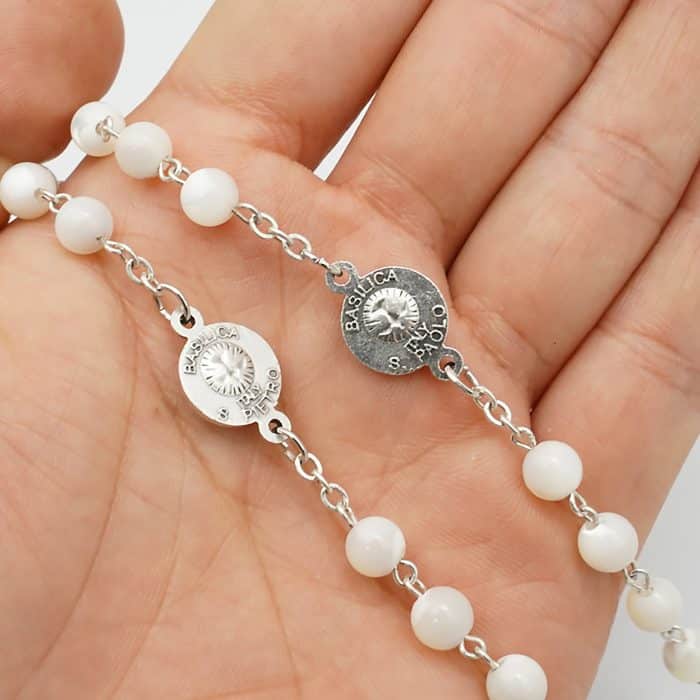 玫瑰念珠-四大殿-教宗方济各-圣伯多禄大殿-6mm Catholic religious art