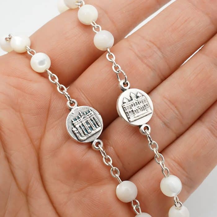 玫瑰念珠-四大殿-教宗方济各-圣伯多禄大殿-6mm Catholic religious art