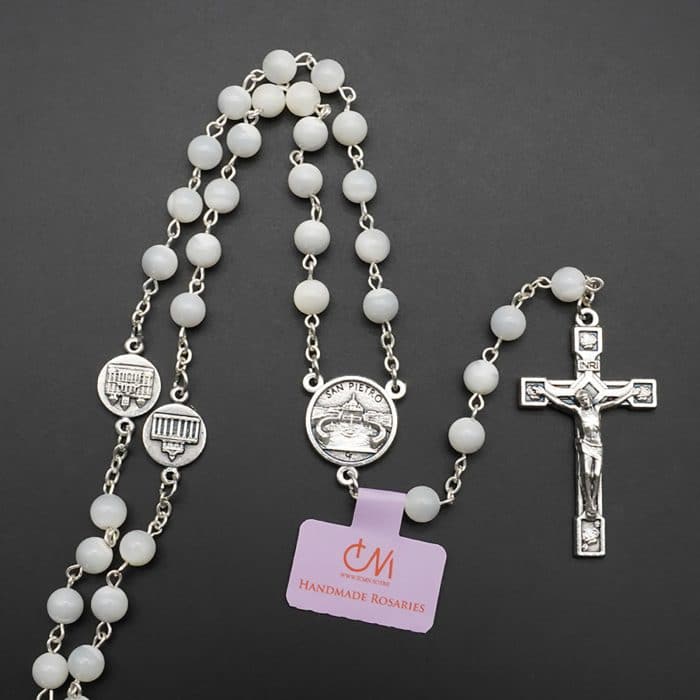 玫瑰念珠-四大殿-教宗方济各-圣伯多禄大殿-6mm Catholic religious art