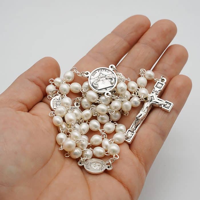 玫瑰念珠-四大殿-教宗方济各-圣伯多禄大殿-6mm Catholic religious art