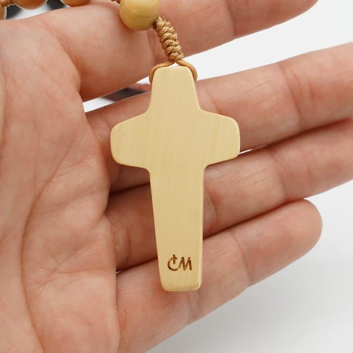 玫瑰念珠-若瑟年-黄杨木-原创款-若瑟文-8mm Catholic religious art