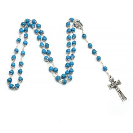 玫瑰念珠-原创蓝松石-8mm送念珠包