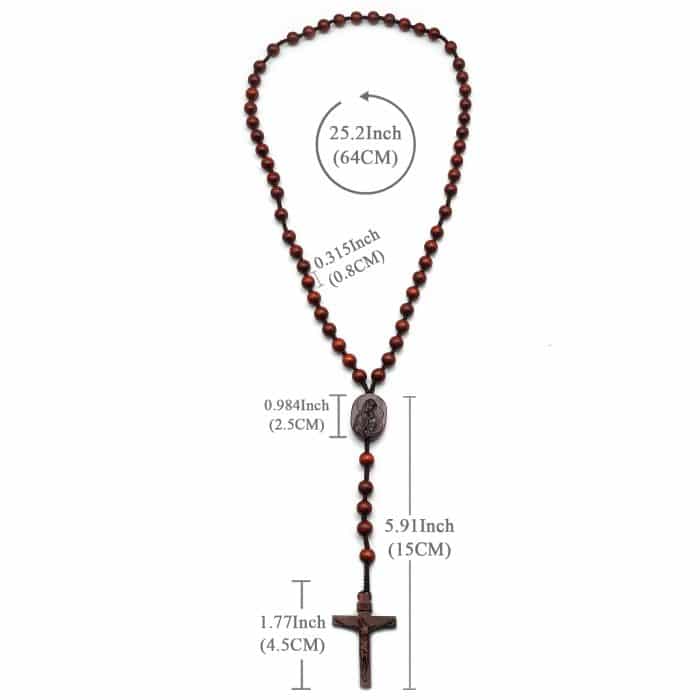 玫瑰念珠-紫檀圣母子经典款-8mm珠 Catholic religious art