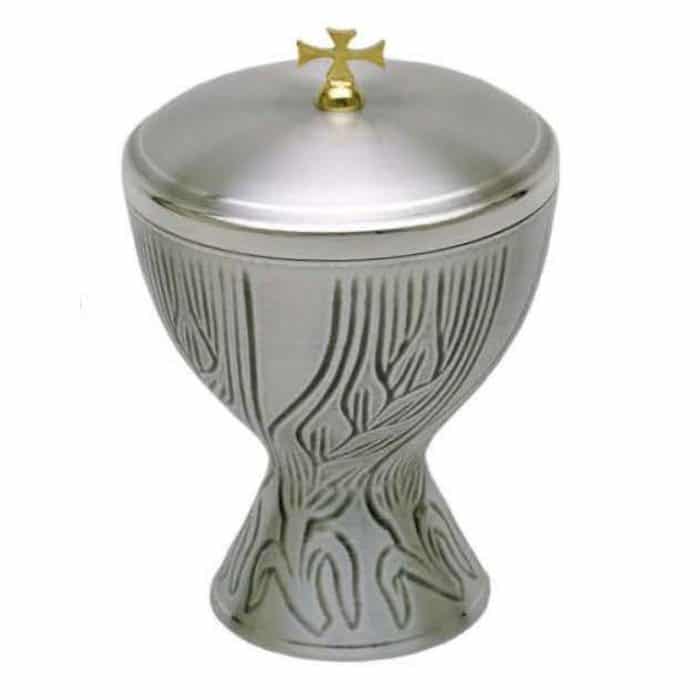 金属圣体盒 - 杯直径12厘米，高17.5厘米 Catholic religious art
