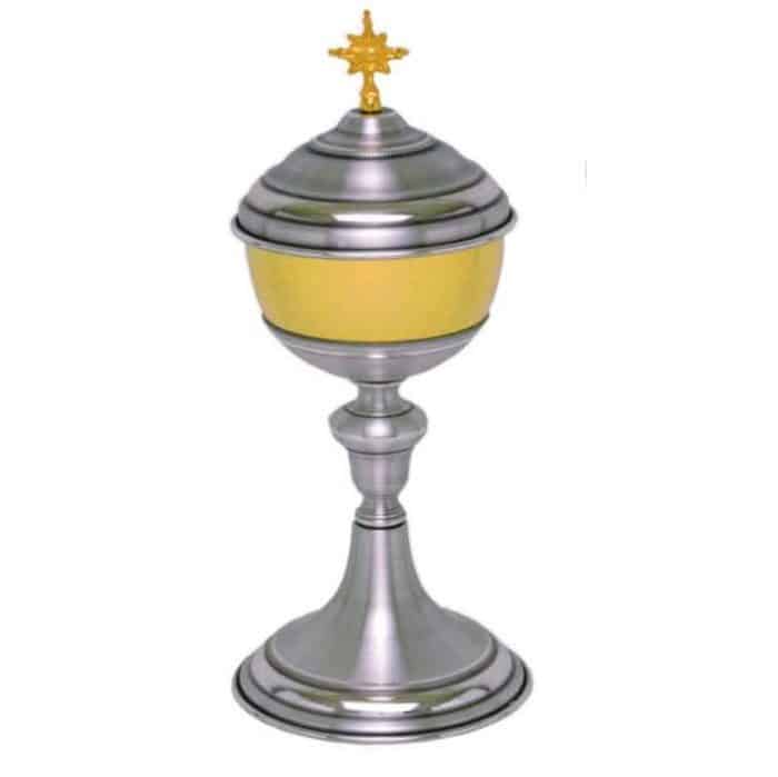 金属圣体盒 - 杯直径12厘米，高26厘米 Catholic religious art