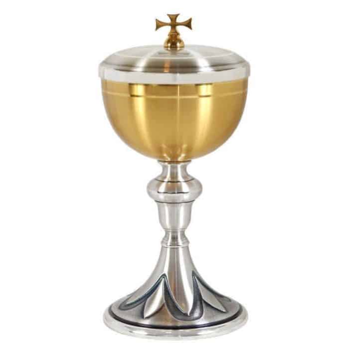 金属圣体盒 - 杯直径10厘米，高21厘米 Catholic religious art