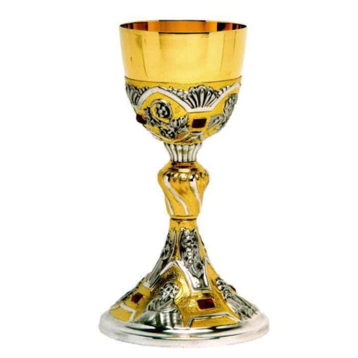 圣爵 - 银925 - 杯直径10厘米，高24厘米 Catholic religious art