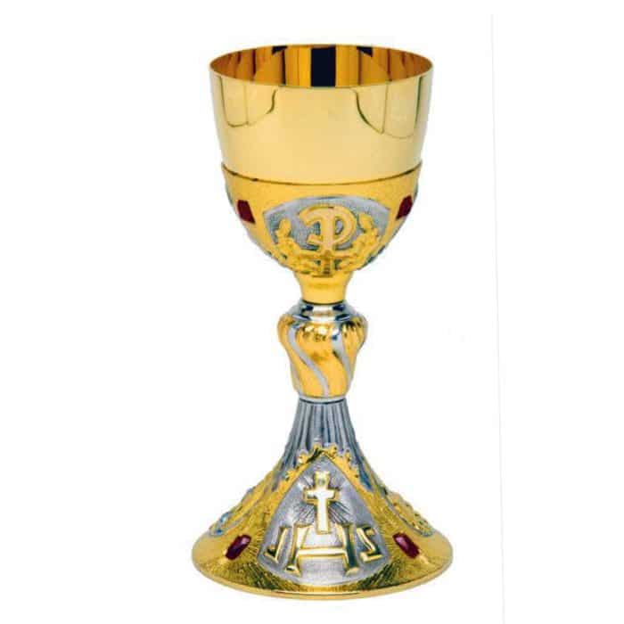 圣爵 - 银925 - 杯直径10厘米，高24厘米 Catholic religious art