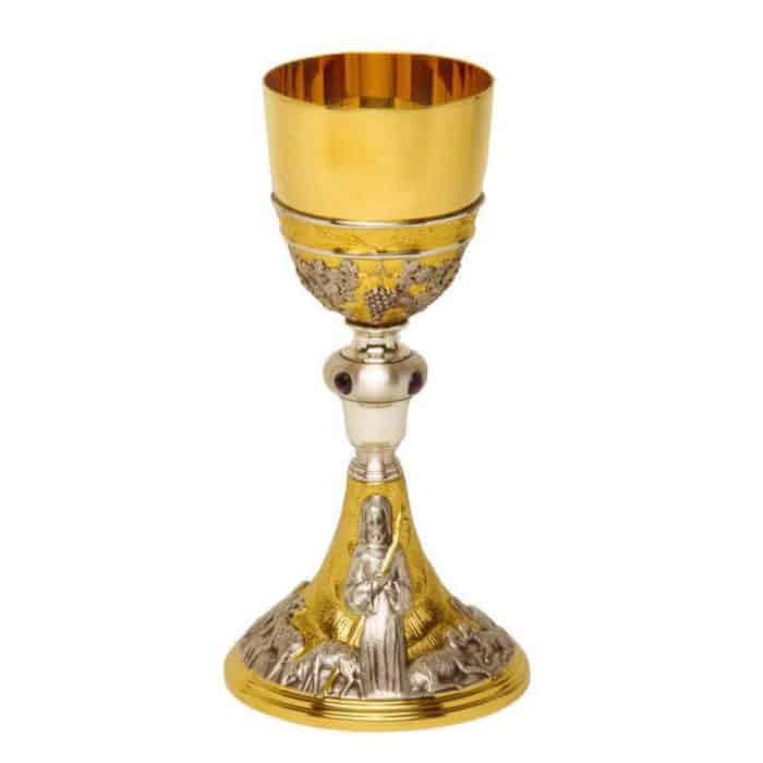 圣爵 - 银925 - 杯直径8厘米，高22.5厘米 Catholic religious art