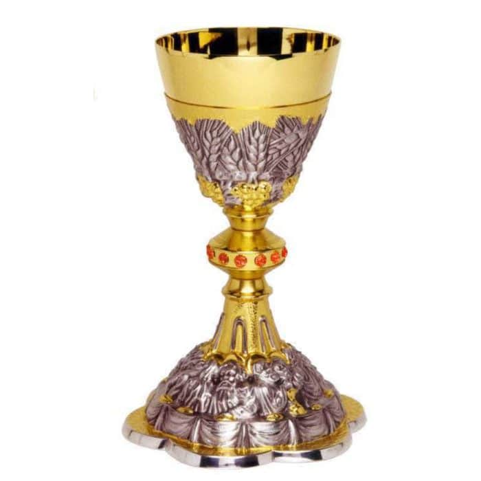 圣爵 - 银925 - 杯直径10厘米，高23厘米 Catholic religious art