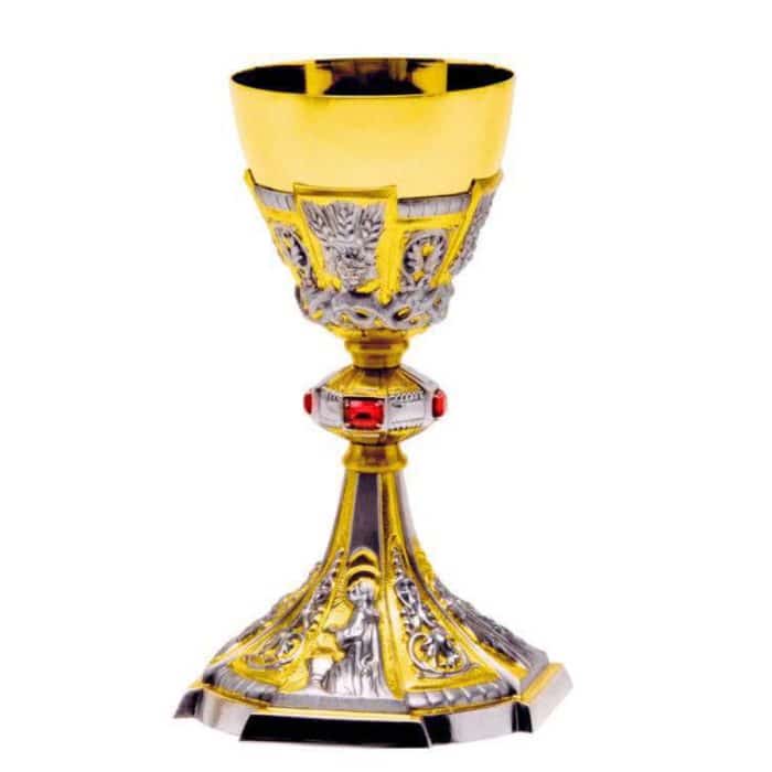 圣爵 - 银925 - 杯直径10厘米，高24厘米 Catholic religious art