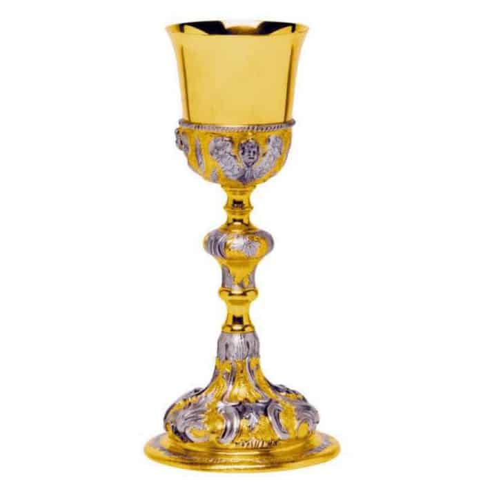 圣爵 - 银925 - 杯直径8厘米，高23.5厘米 Catholic religious art