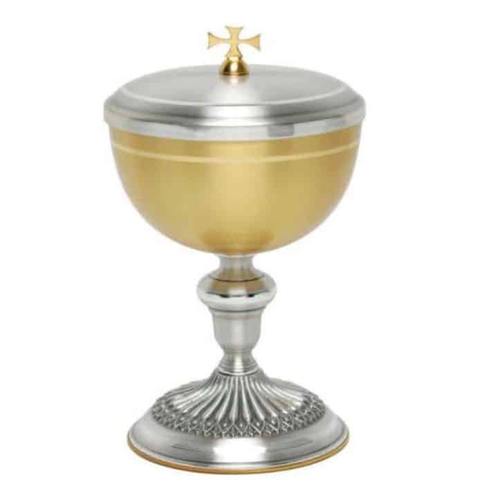 金属圣体盒 - 杯直径12厘米，高20.5厘米 Catholic religious art