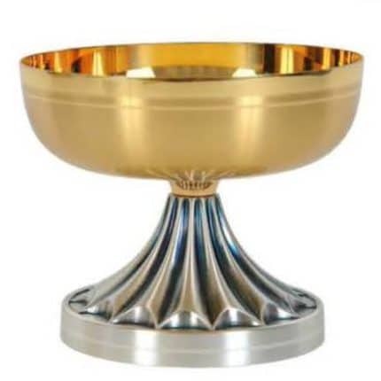 圣体盒 - 金属 - 圣体盘 - 杯直径14厘米，高11厘米