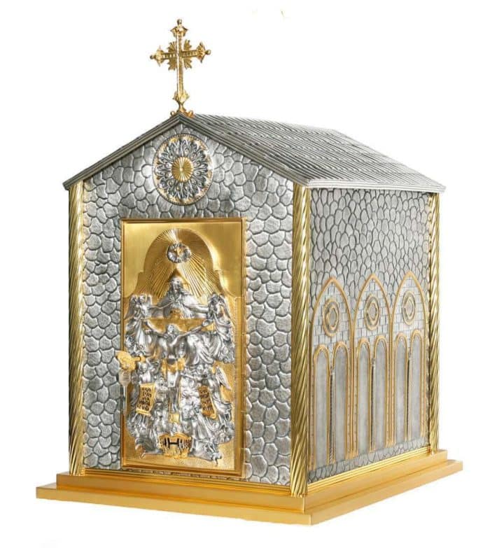 咖啡厅圣体龛 - 雕刻款 - 高76厘米，长52厘米，深58厘米 Catholic religious art