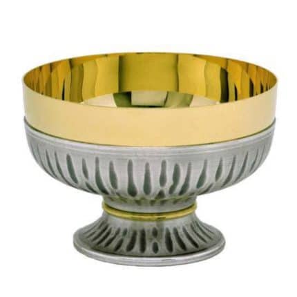 金属圣体盒 - 圣体盘 - 杯直径14厘米，高8.5厘米