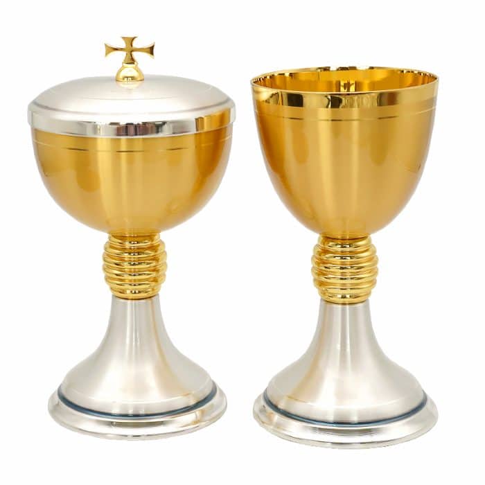 【现货】简约风格-圣爵杯圣体盒套装16.5+19cm Catholic religious art