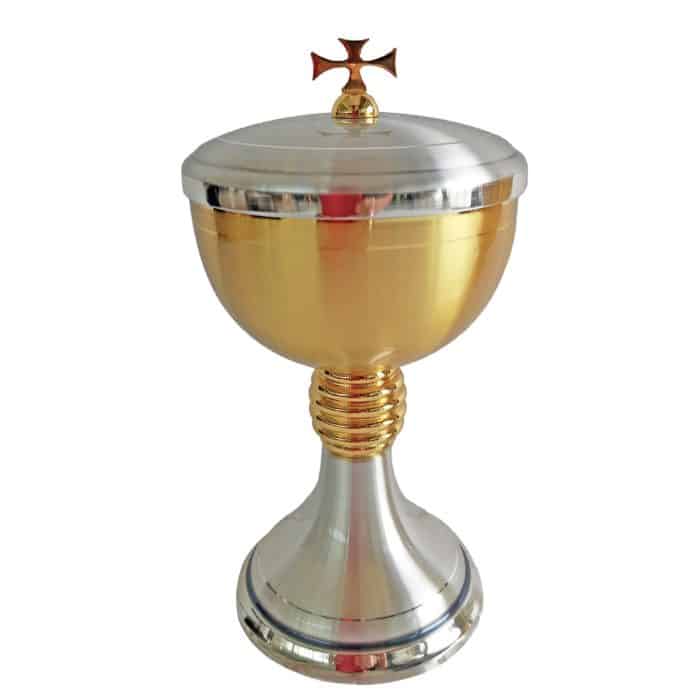 【现货】简约圣体盒 - 杯直径12厘米，高19厘米 Catholic religious art