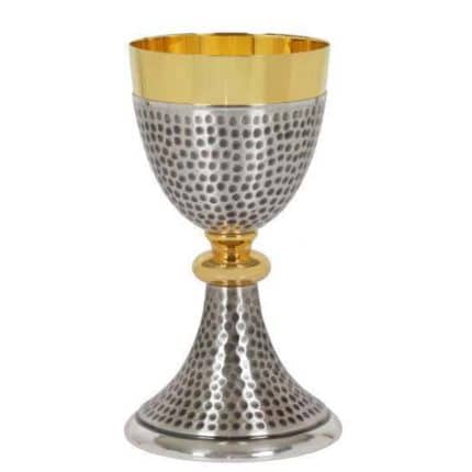 手工锤纹圣爵 - 杯直径9 高18.5厘米