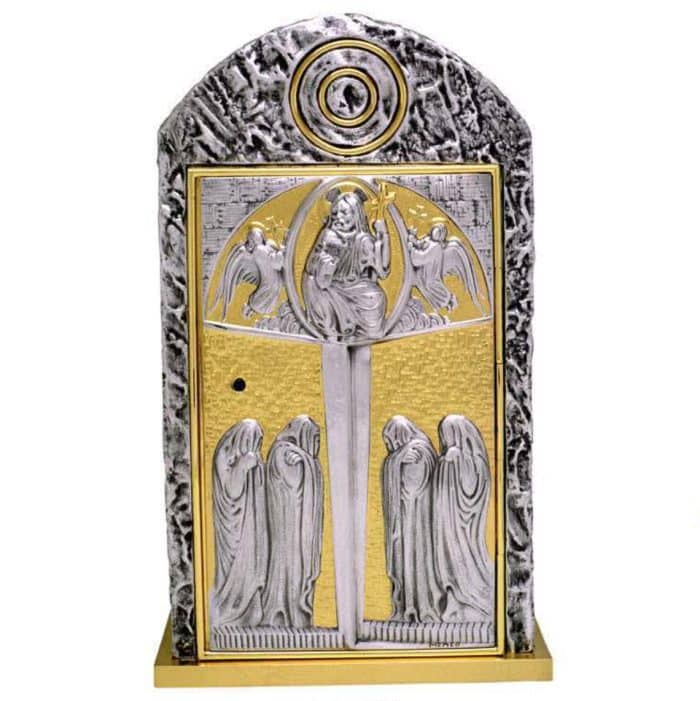 青铜祭台圣体龛 - 双色门 Catholic religious art