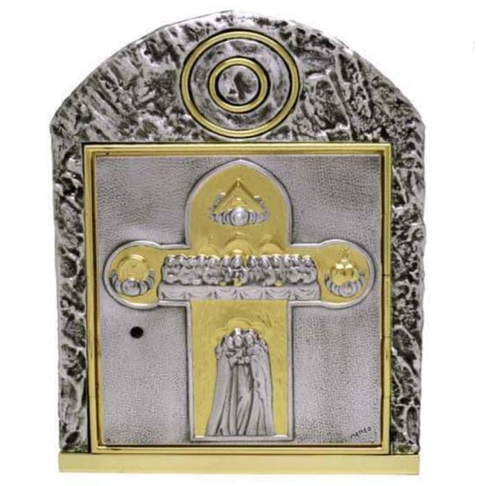 青铜祭台圣体龛 - 双色门 Catholic religious art