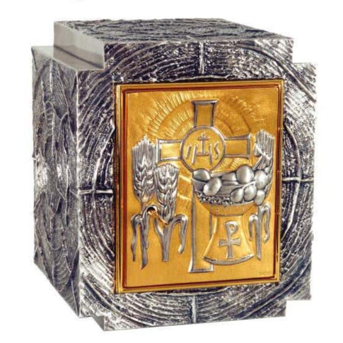 青铜圣体龛 - 双色门 Catholic religious art