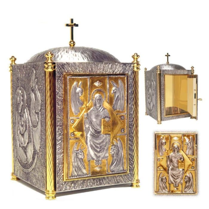 双色门青铜斋堂圣体龛 Catholic religious art