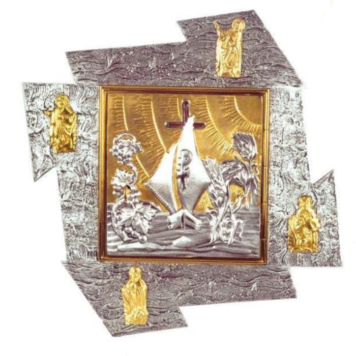 双色门青铜斋堂圣体龛 Catholic religious art